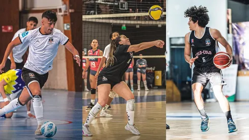 Las ramas del CSD Colo Colo saltan a la cancha.