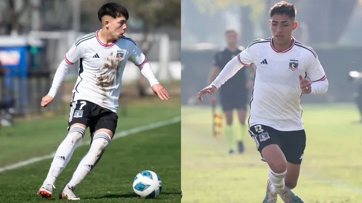 Leandro Hernández y Dylan Portilla, juveniles de Colo Colo.