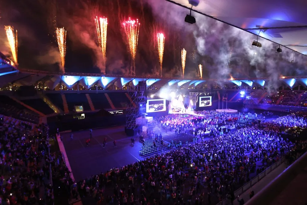 Cierre de los Juegos Panamericanos de Santiago 2023 en La Florida. (Foto: Andrés Pina/Santiago 2023 vía Photosport)