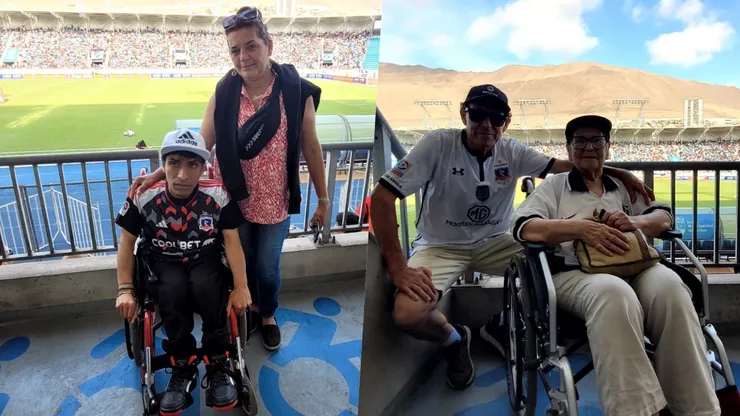 Las dos familias que disfrutan ver a Colo Colo en Iquique.
