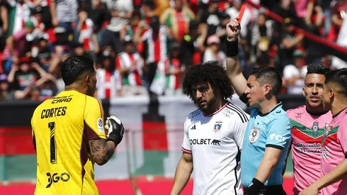 Expulsión de Brayan Cortés en Colo Colo. Crédito: Photosport