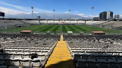 El Monumental está listo para el partido de esta tarde.