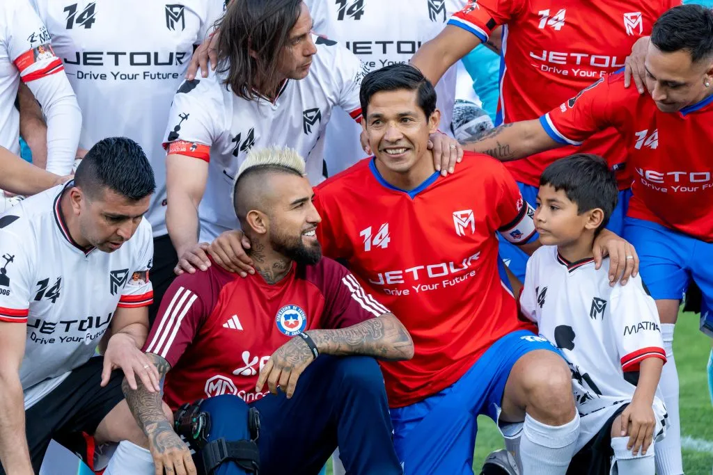 Arturo Vidal en la despedida de Matías Fernández. (Foto: Guillermo Salazar/DaleAlbo)
