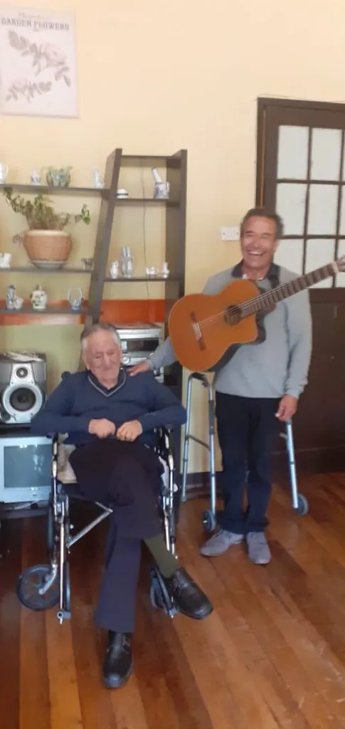 Mario Barrientos en el hogar de Villa Alemana | Foto: Cedida por Luis “Sata” Ponce