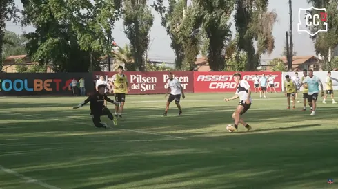 Las primeras sociedades de Vidal en los entrenamientos de Colo Colo.
