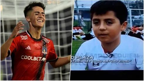 Diego Plaza a los 11 años y ahora.