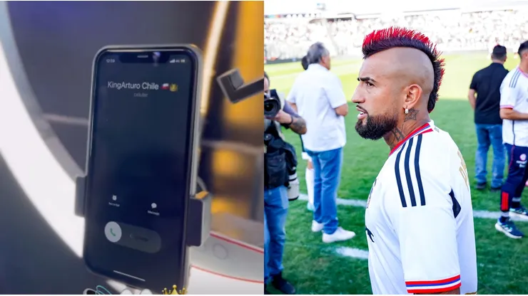Arturo Vidal realizó un misterioso llamado.