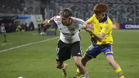Carlos Palacios jugando ante Boca
