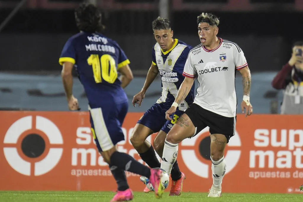 Carlos Palacios fue el “9” de Colo Colo ante Rosario Central | Foto: Photosport