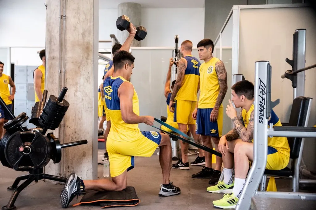 Rosario Central en su pretemporada en Montevideo. (Foto: @RosarioCentral)