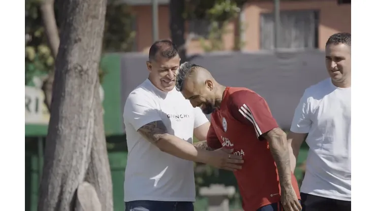 Jorge Almirón y Arturo Vidal