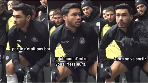 Suazo es líder del camarín de Toulouse con espectacular arenga.