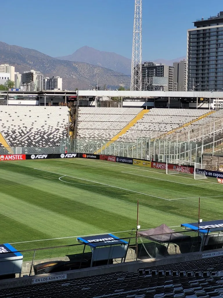 La cancha del Estadio Monumental. (Foto: @ChrisBrandtR)