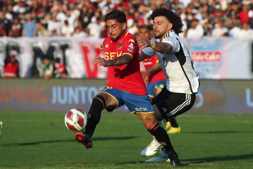 Colo Colo recibiendo la visita de Unión Española en el Estadio Monumental. (Foto: Photosport)