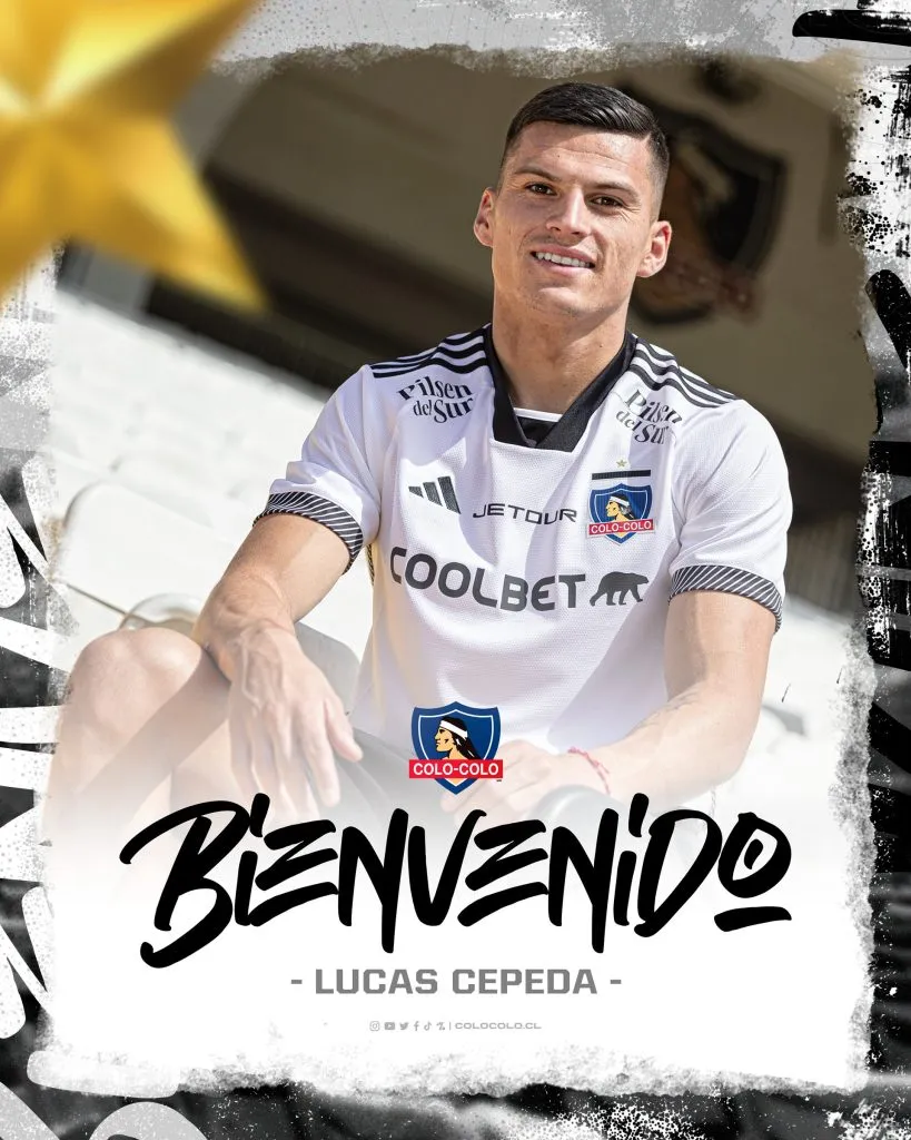Lucas Cepeda se convierte en el segundo refuerzo de Colo Colo. Imagen: Colo Colo Oficial
