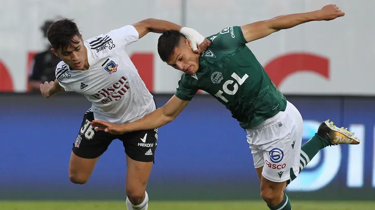 Lucas Cepeda jugando ante Colo Colo
