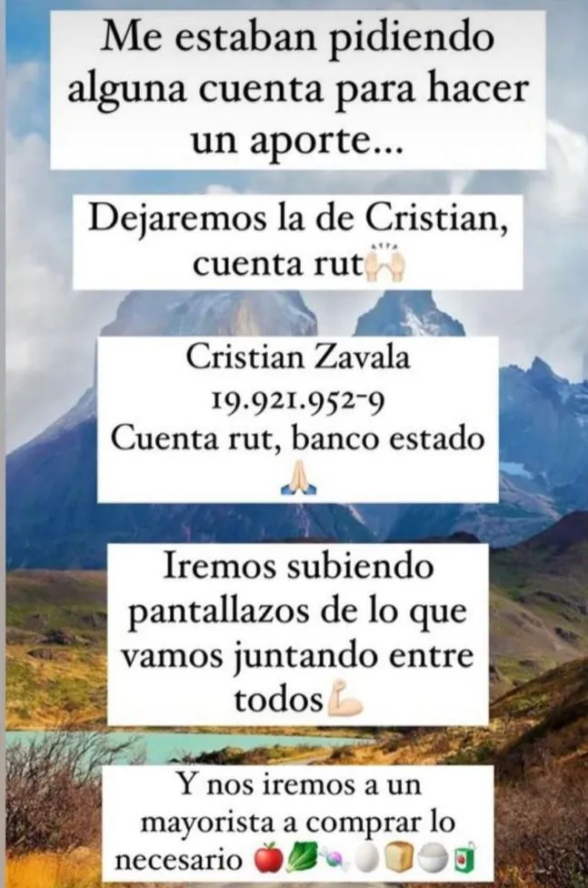 Imagen: Instagram Cristián Zavala.