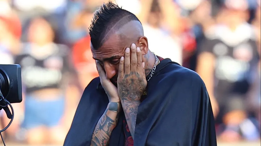 La emoción de Arturo Vidal.