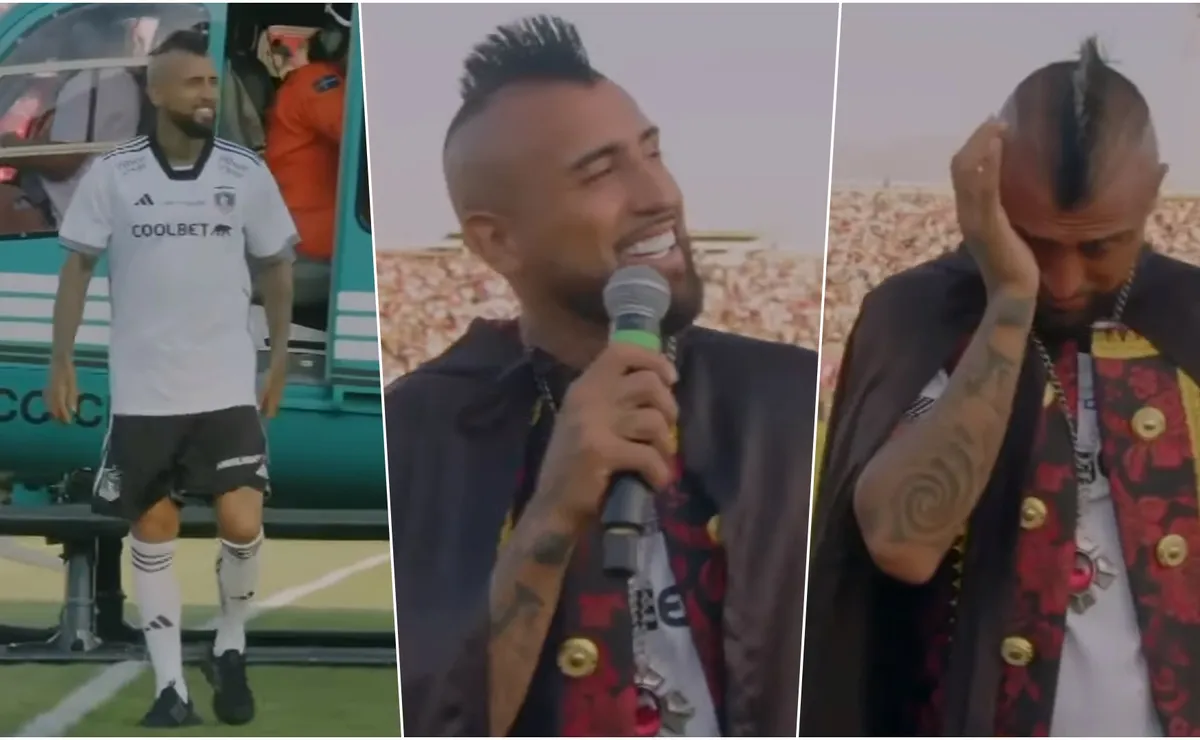 La emoción de Arturo Vidal en su bienvenida a Colo Colo - DaleAlbo