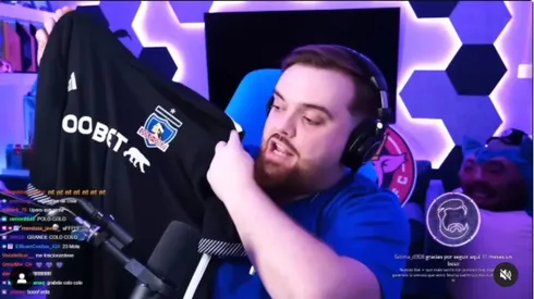 Ibai Llanos es un hincha más de Colo Colo.