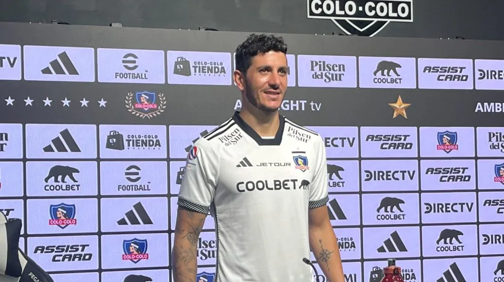 Gonzalo Castellani en su presentación en Colo Colo.