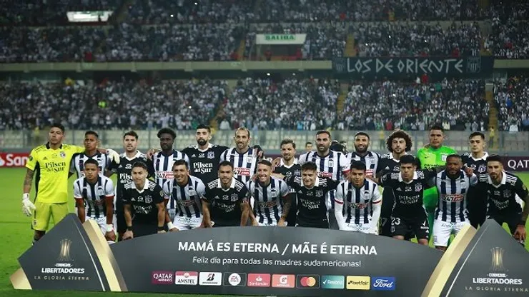 Alianza Lima y Colo Colo durante el partido jugado en Lima en el 2022