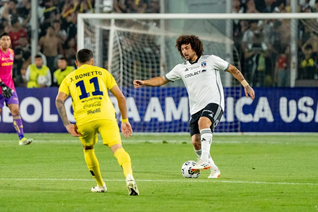 Maximiliano Falcón vs. Sportivo Trinidense en Copa Libertadores. (Foto: Guillermo Salazar/DaleAlbo)