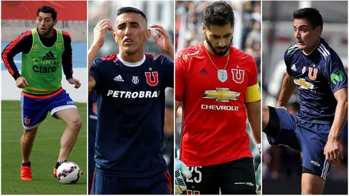 Cuatro emblemáticos jugadores de la U que sumaron y mucho a la racha de 23 años sin triunfos en el Monumental.
