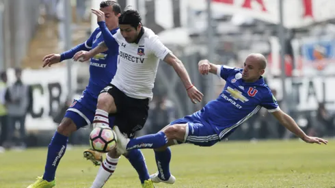 Jaime Valdés jugando ante Universidad de Chile.
