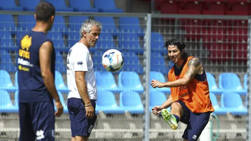 Jaime Valdés entrenando en el Parma del fútbol italiano, uno de sus clubes en el Viejo Continente.