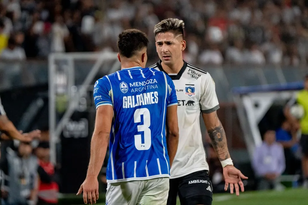 Guillermo Paiva ingresó participativo en el duelo entre Colo Colo vs Godoy Cruz. Imagen: Guille Salazar/DaleAlbo