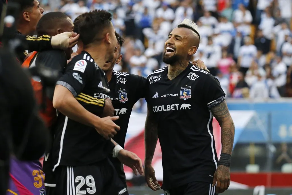 Colo Colo ganó a Universidad Católica en la pasada fecha del Campeonato Nacional 2024 en el estadio Santa Laura. Foto: Dragomir Yankovic/Photosport.