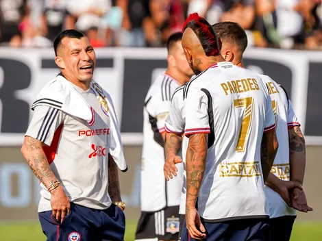 Gary Medel visita al plantel de Colo Colo
