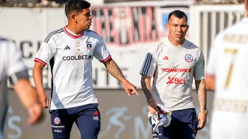 Gary Medel compartió en la despedida de Esteban Paredes. Imagen: Guille Salazar.