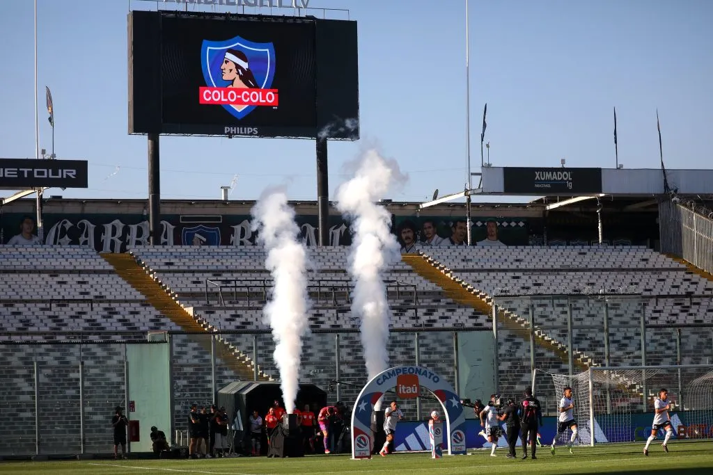 Estadio Monumental en el partido de Colo Colo vs Everton. (Foto: Photosport)