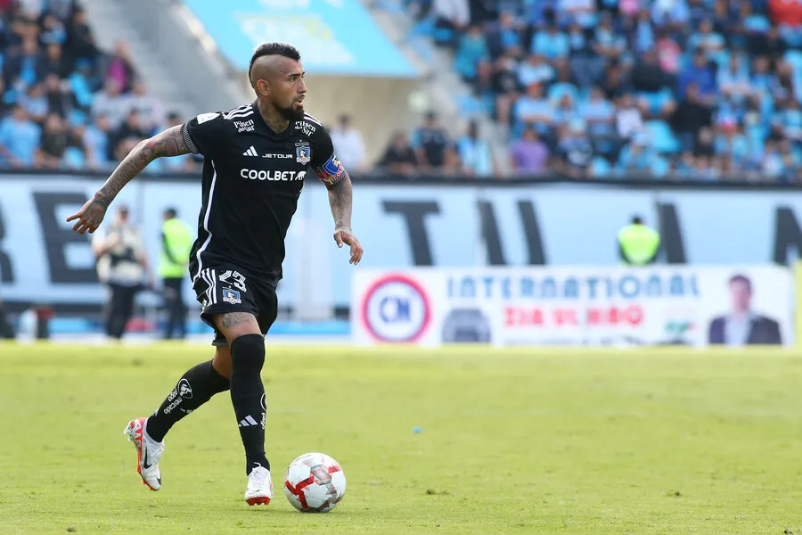La arenga de Arturo Vidal en Colo Colo. Imagen: Alex Diaz/Photosport