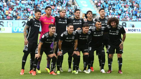 Futbol, Deportes Iquique vs Colo Colo. Fecha 14, Campeonato Nacional 2024. Los jugadores de Colo Colo posan a los fotografos antes del partido de primera division disputado en el estadio Tierra de Campeones de Iquique, Chile. 25/05/2024 Alex Diaz/Photosport Soccer, Deportes Iquique vs Colo Colo. Date 14, National Championship 2024. Colo Colo Colo players pose to photographers before the first division match played at the Tierra de Campeones stadium in Iquique, Chile. 25/05/2024 Alex Diaz/Photosport