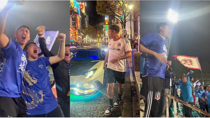 Hincha de Colo Colo la rompe en la barra del fútbol de China.