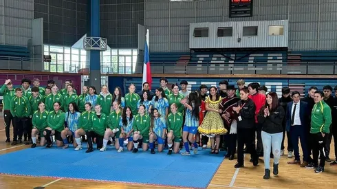 La selección de futsal de Australia llegó a presenciar el duelo de Colo Colo vs Palestino.