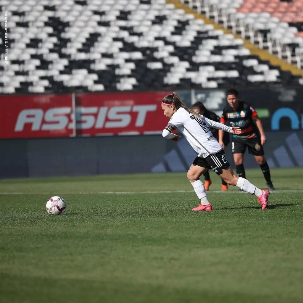 Yanara Aedo fue una de las figuras en el triunfo de Colo Colo Femenino. Imagen: Colo Colo Femenino