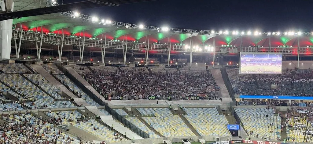 Los hinchas de Colo Colo en el Estadio Maracaná.
