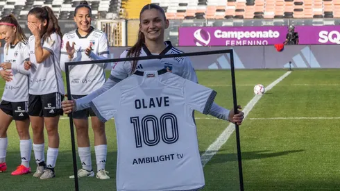 Isidora Olave tiene más de 100 partidos con Colo Colo Femenino. | Imagen: Colo Colo.
