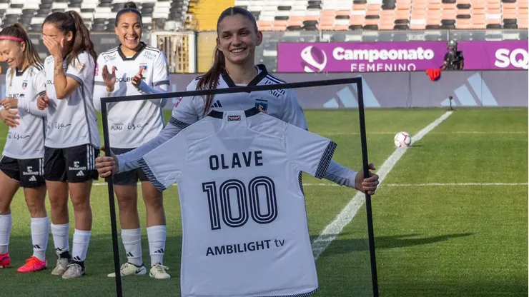 Isidora Olave tiene más de 100 partidos con Colo Colo Femenino. | Imagen: Colo Colo.