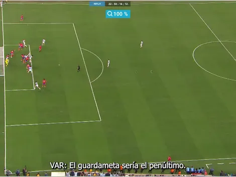 El audio del VAR en el polémico gol de Argentina a Chile