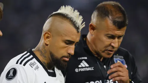 Almirón no podrá contar con Arturo Vidal en el próximo partido de Colo Colo. | Imagen: Photosport.