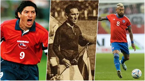 Iván Zamorano, David Arellano y Arturo Vidal.