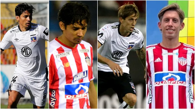 Los jugadores que vistieron la camiseta de Colo Colo y Junior.