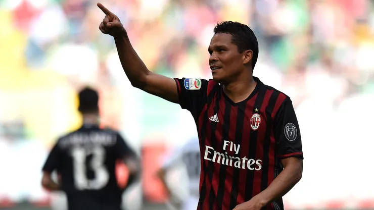 Carlos Bacca, el ex AC Milan que juega en el Junior de Barranquilla.