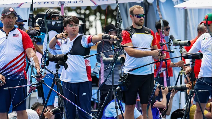 Andrés Gallardo (a la izquierda), debutó en los Juegos Olímpicos