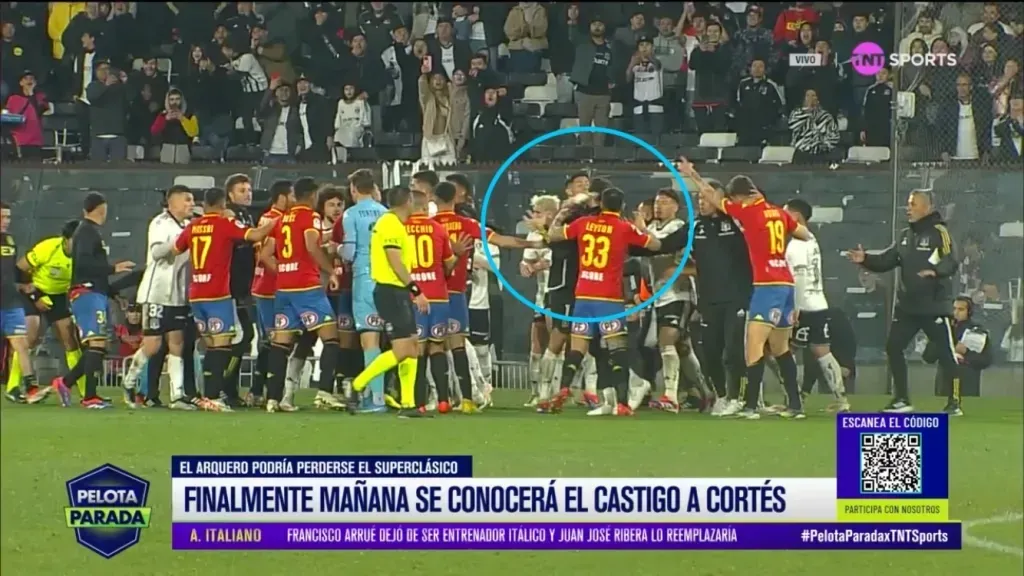 Brayan Cortés puede sufrir un castigo menor. Imagen: Captura